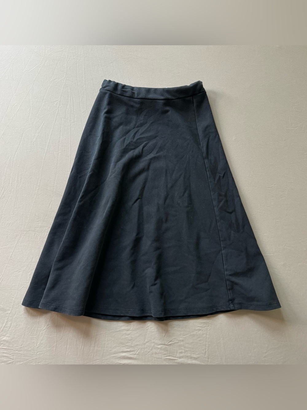 French Terry Knee Length Circle Skirt